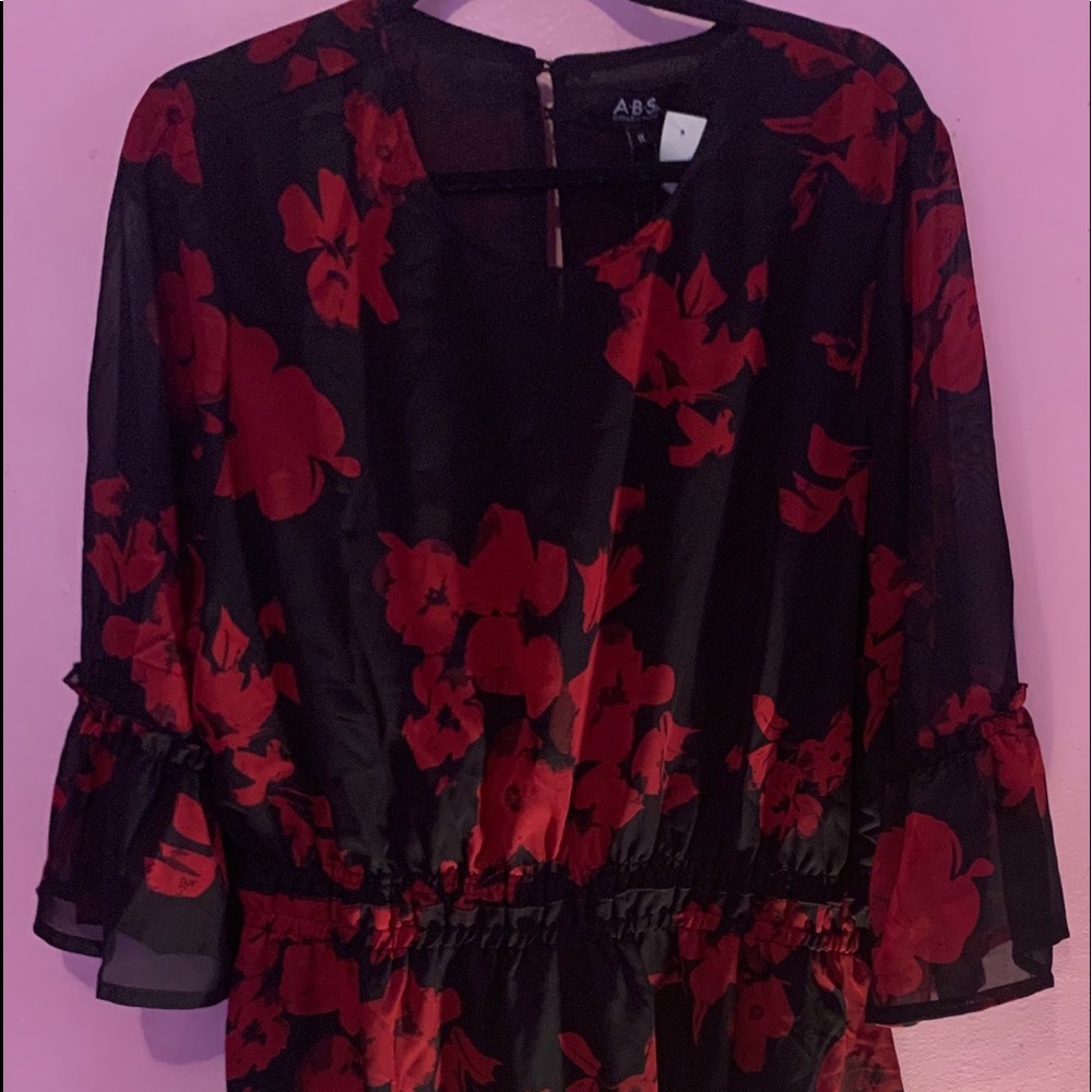 Shimmer flowered dress